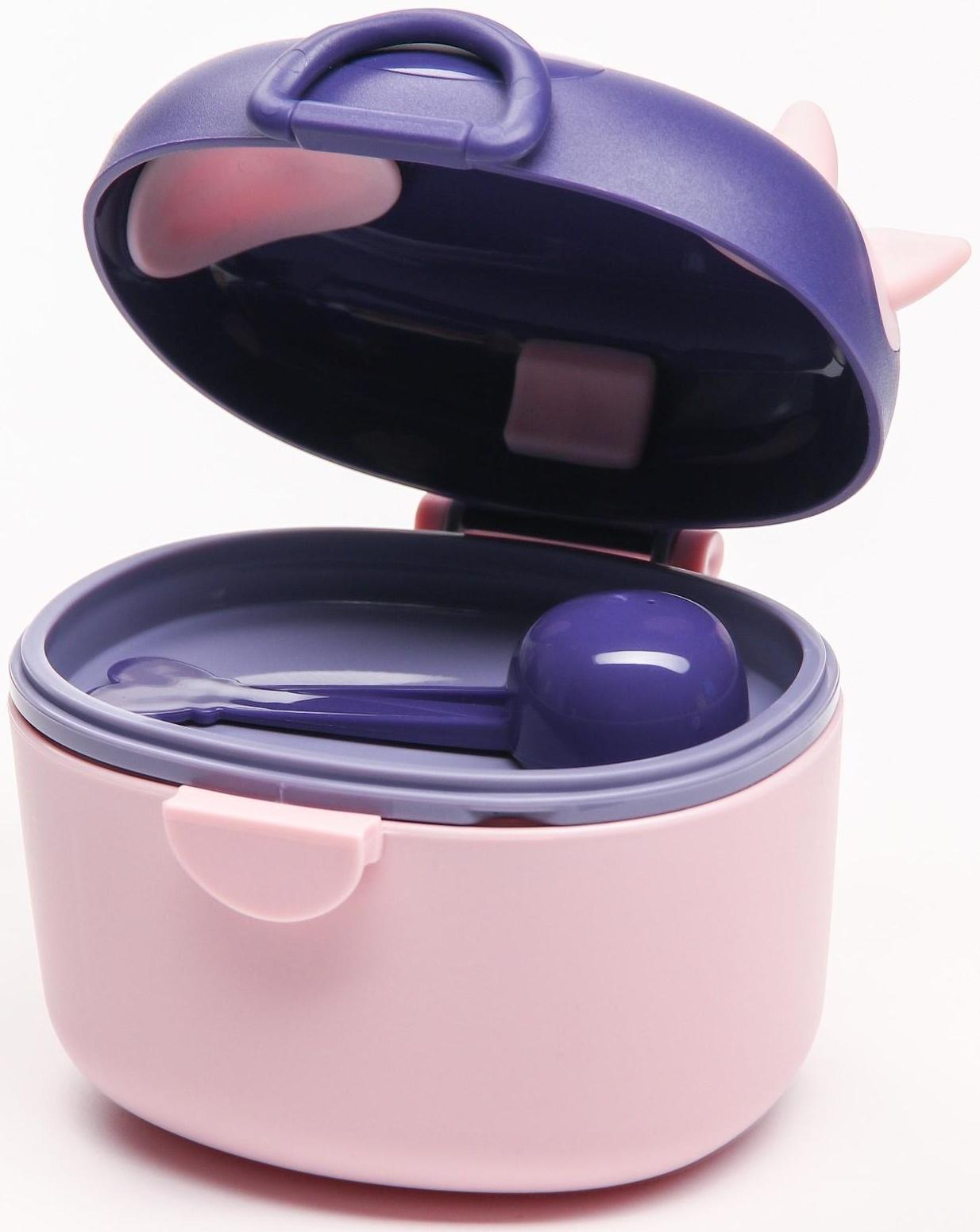 Контейнер для хранения детского питания 330 мл., цвет розовый