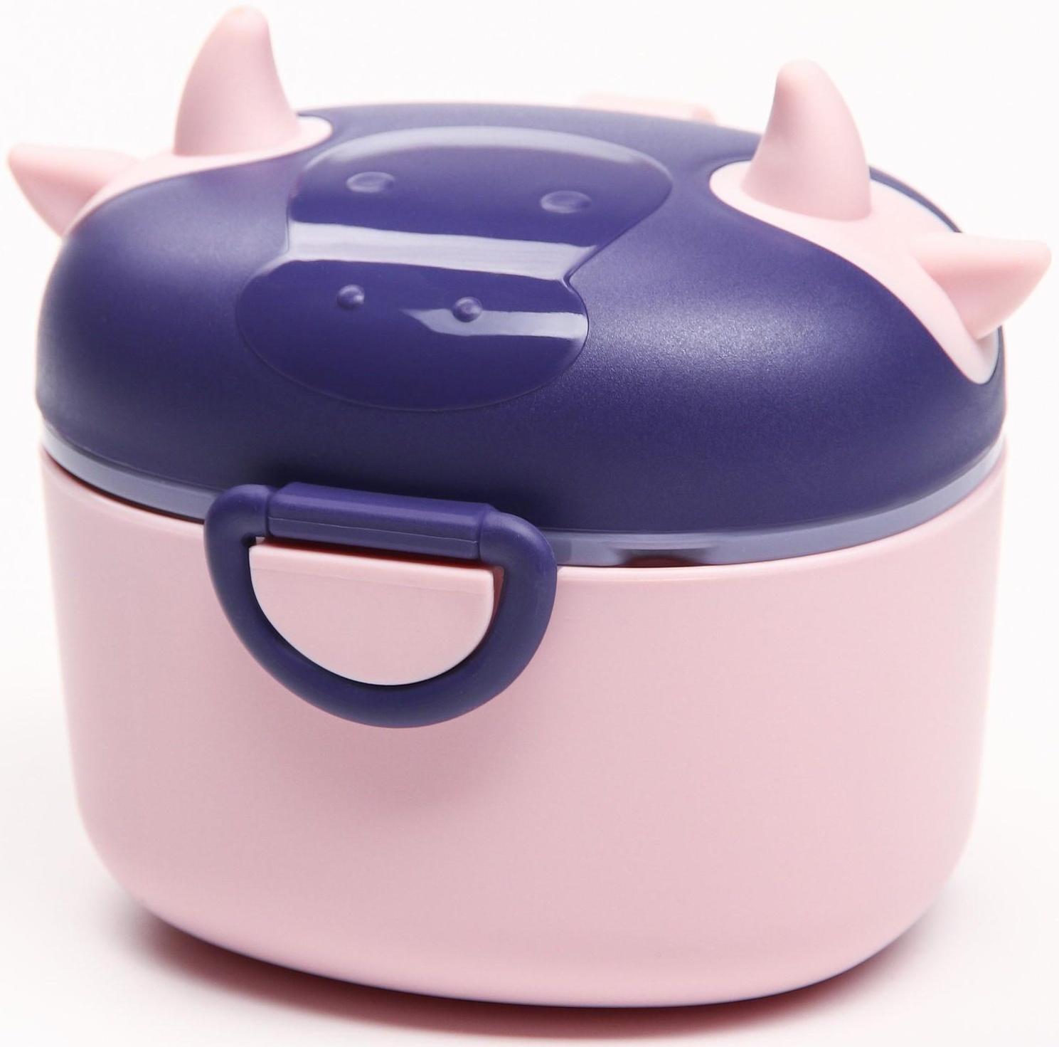 Контейнер для хранения детского питания 330 мл., цвет розовый