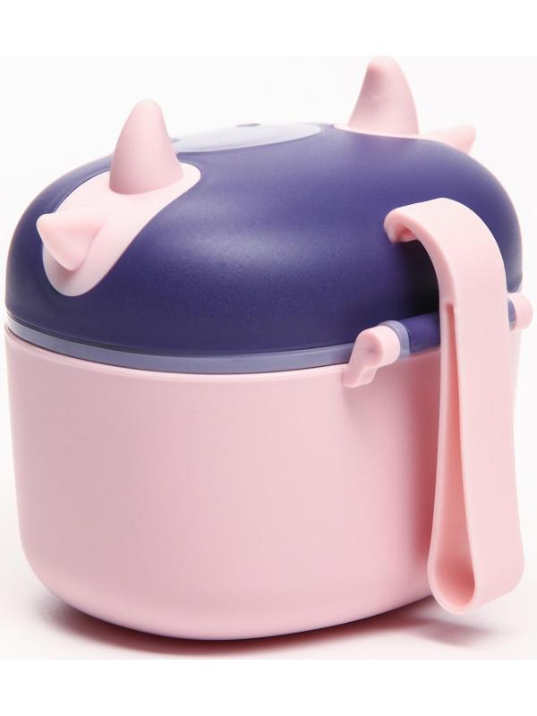 Контейнер для хранения детского питания 330 мл., цвет розовый