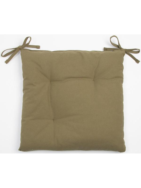 Сидушка на стул Этель Kitchen 42х42 см, цвет зелёный, 100% хлопок, саржа 220 г/м2