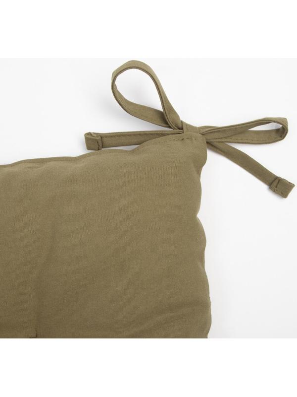 Сидушка на стул Этель Kitchen 42х42 см, цвет зелёный, 100% хлопок, саржа 220 г/м2