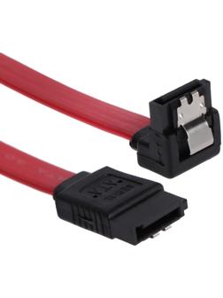 Кабель интерфейсный Cablexpert CC-SATAM-DATA90-0.3M, SATA 7pin/7pin, защелка, угловой,0.3М