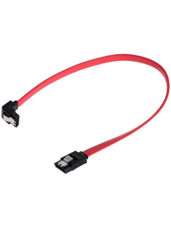 Кабель интерфейсный Cablexpert CC-SATAM-DATA90-0.3M, SATA 7pin/7pin, защелка, угловой,0.3М