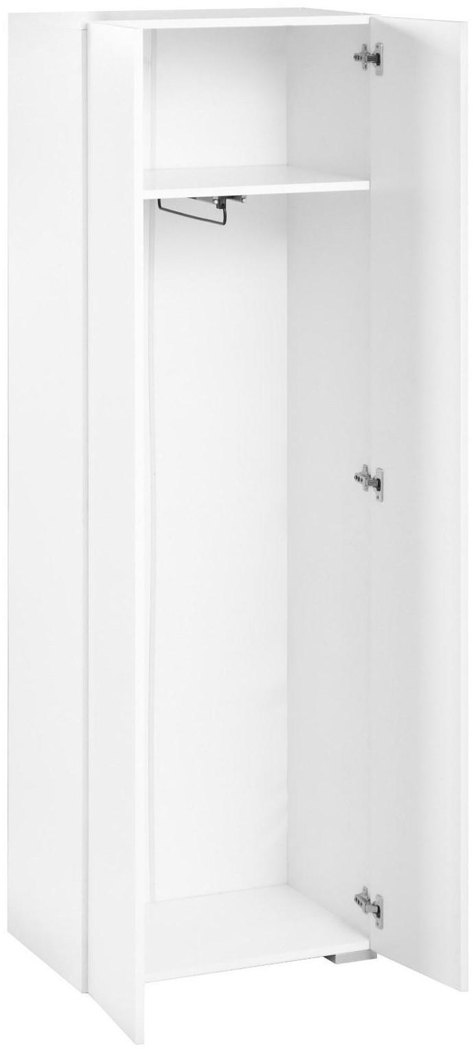Шкаф 2х ств КЕОС с выдвижной штангой, 600х400х1800,  Белый