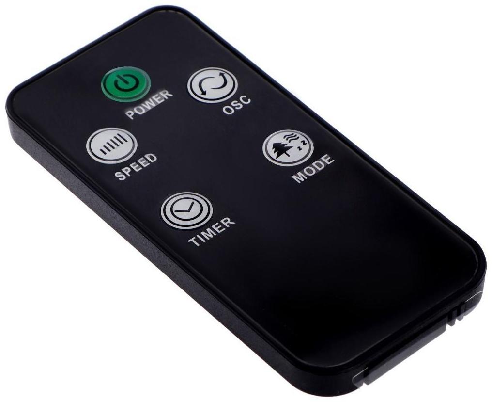 Вентилятор Galaxy LINE GL 8154, настольный, 40 Вт, 3 скорости, от сети, пульт, бело-черный