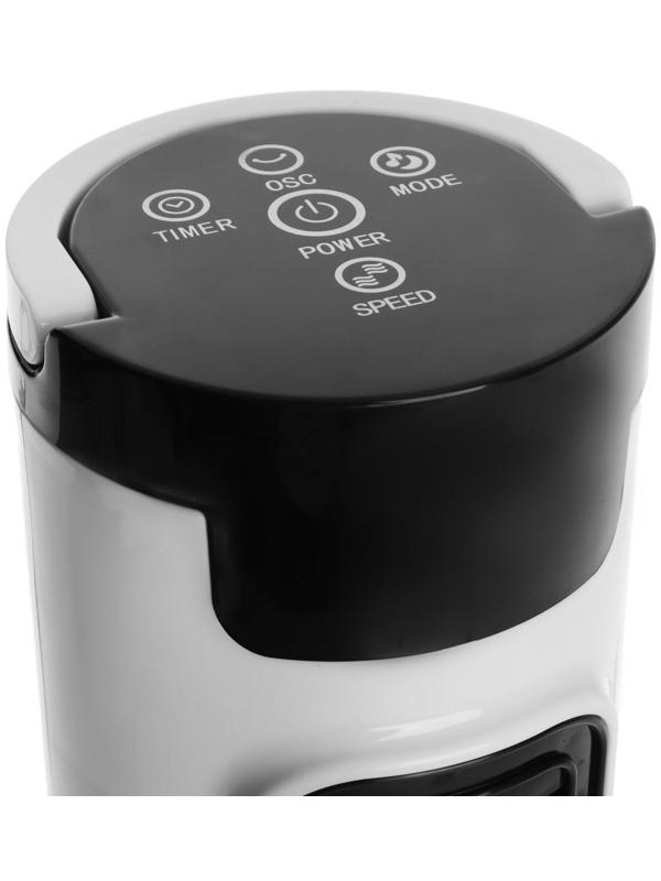 Вентилятор Galaxy LINE GL 8154, настольный, 40 Вт, 3 скорости, от сети, пульт, бело-черный