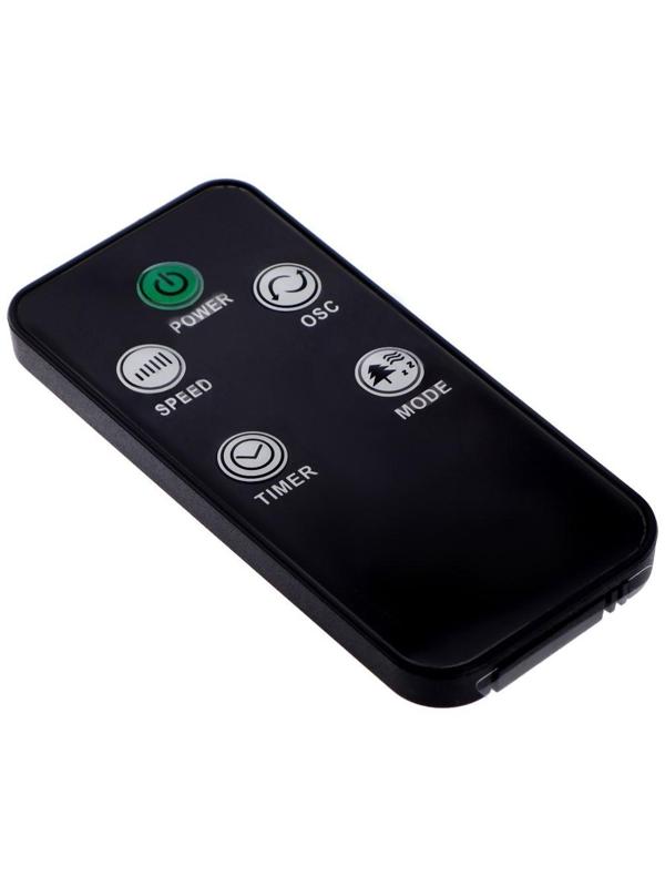 Вентилятор Galaxy LINE GL 8154, настольный, 40 Вт, 3 скорости, от сети, пульт, бело-черный