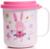 Кружка детская с крышкой, 200 мл., «Зайка», цвет розовый