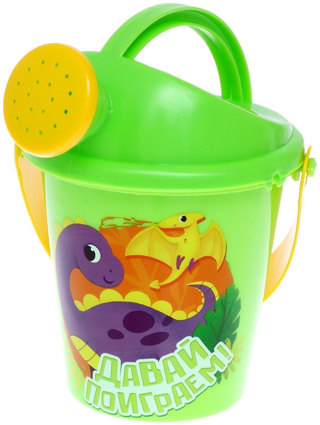 Песочный набор «Весёлые динозаврики», в рюкзачке