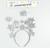 Карнавальный ободок «Звёзды», серебро