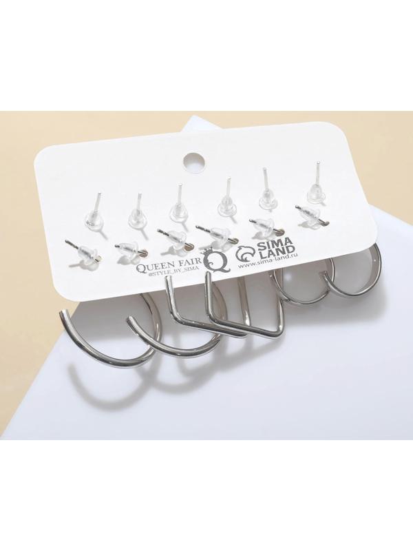 Набор серьги 6пар 