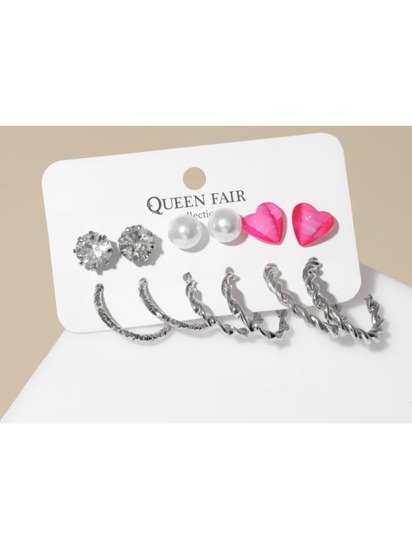 Набор серьги 6 пар 