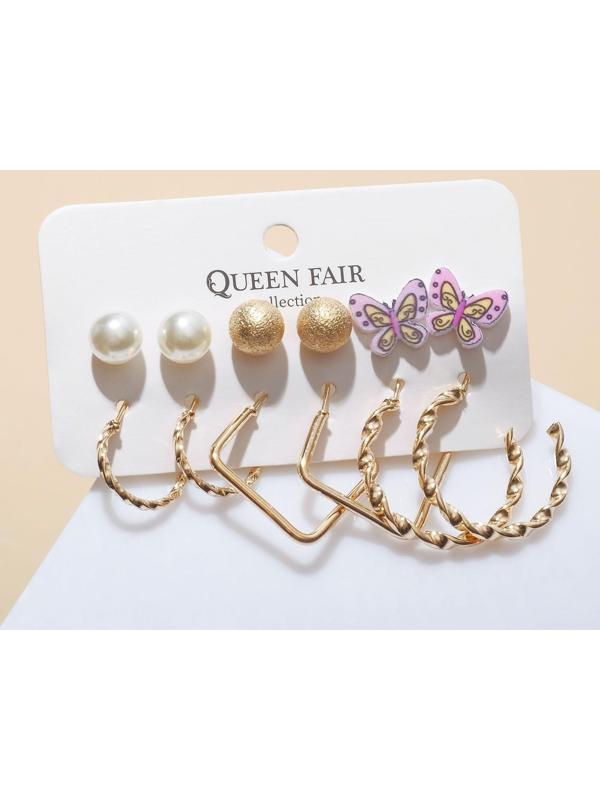 Набор серьги 6 пар 