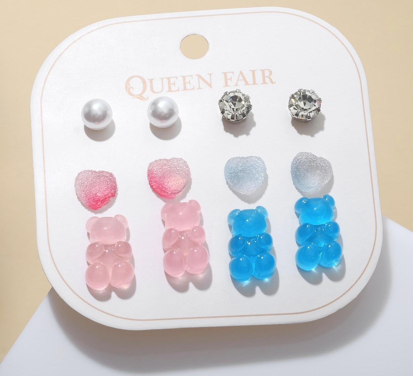 Пусеты 6 пар 