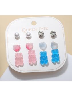 Пусеты 6 пар 