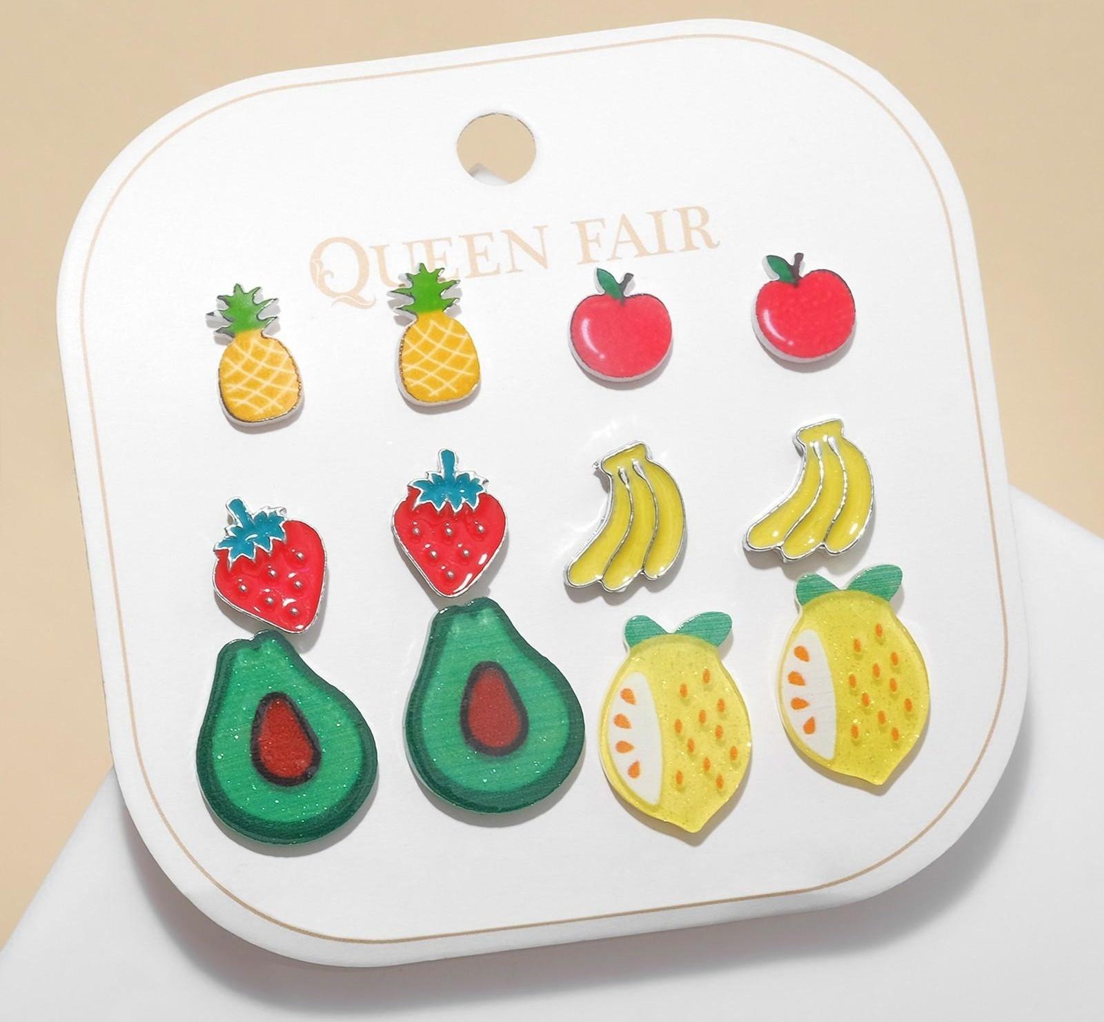 Пусеты 6 пар 