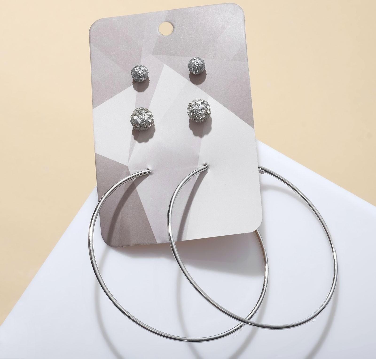 Пусеты 3 пары 