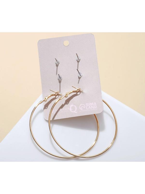 Пусеты 3 пары 