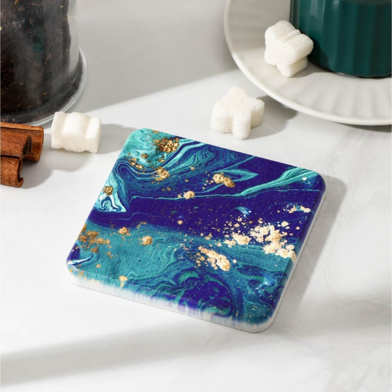 Подставка под горячее Blue illusion, 10×10 см