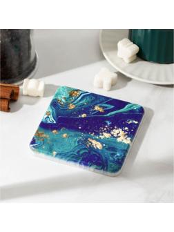 Подставка под горячее Blue illusion, 10×10 см