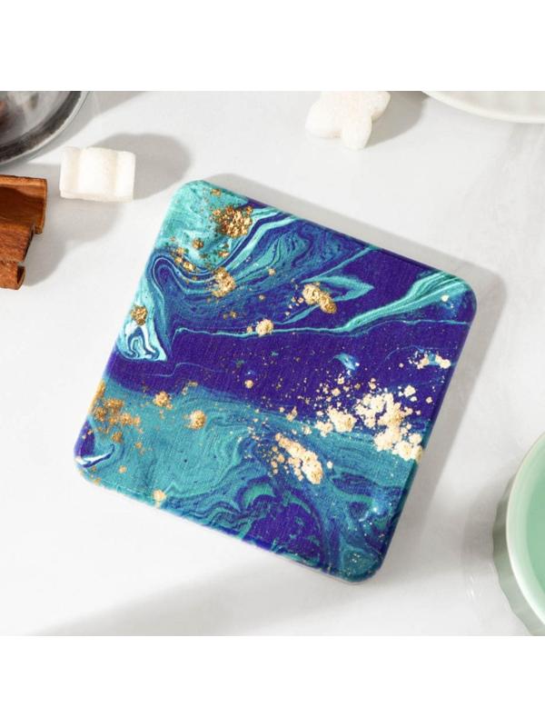 Подставка под горячее Blue illusion, 10×10 см