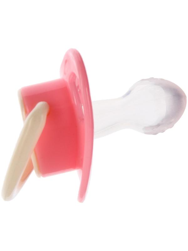 Соска-пустышка анатомическая, силикон, от 0 мес., цвет розовый