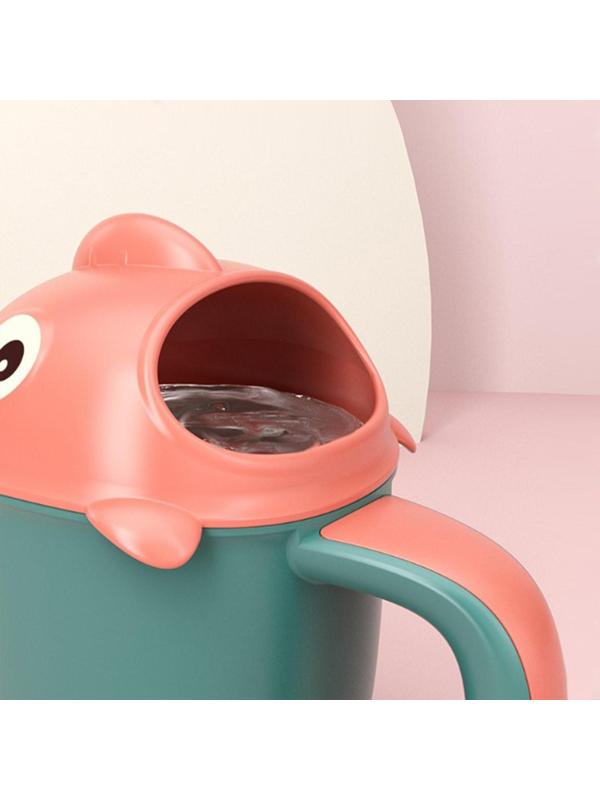 Ковш для купания и мытья головы, детский банный ковшик, хозяйственный «Рыбка», цвет зеленый