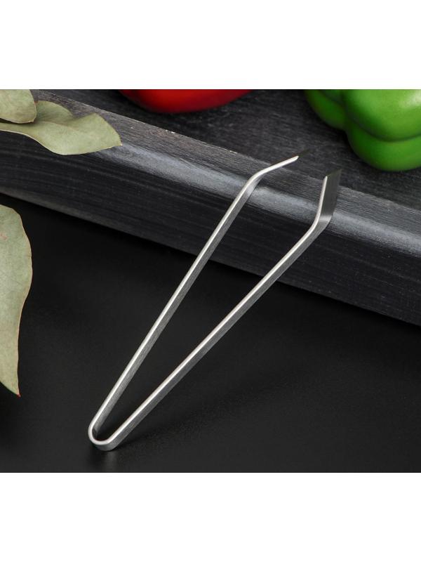 Щипцы-пинцет Доляна «Металлик», для удаления костей, 12 см, нержавеющая сталь, цвет серебряный