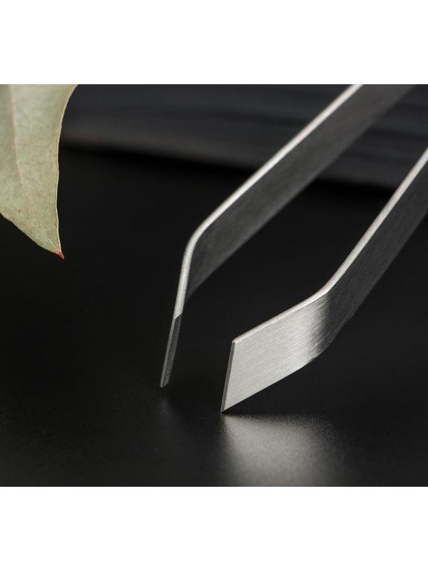 Щипцы-пинцет Доляна «Металлик», для удаления костей, 12 см, нержавеющая сталь, цвет серебряный