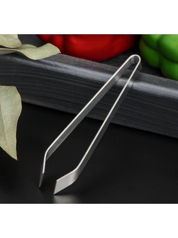 Щипцы-пинцет Доляна «Металлик», для удаления костей, 12 см, нержавеющая сталь, цвет серебряный