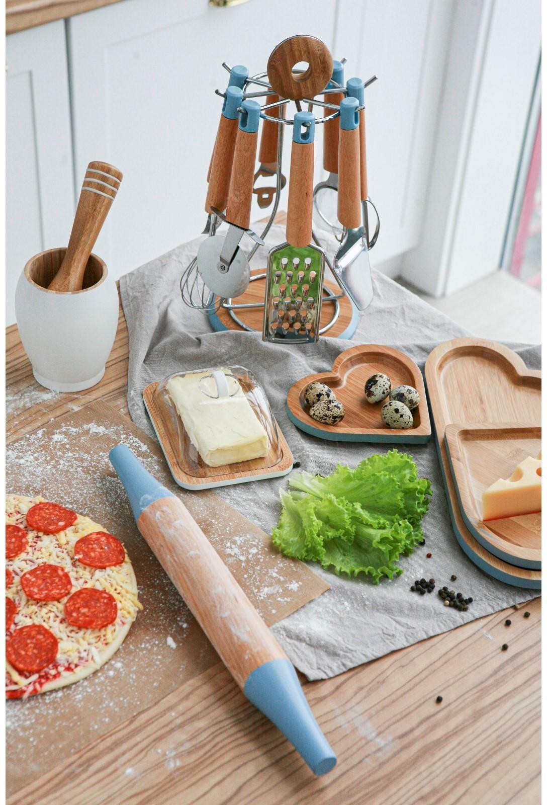 Скалка Heaven, 39×4,5×4,5 см, цвет голубой