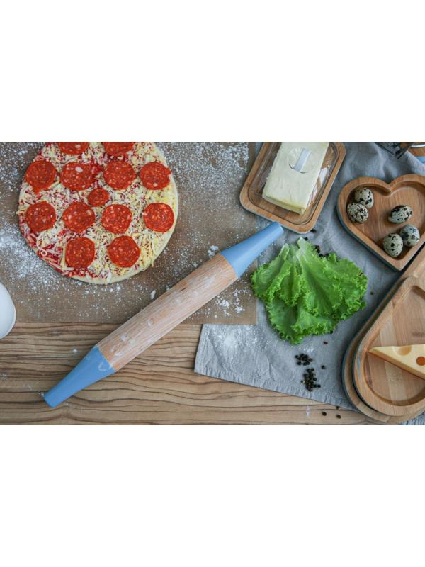 Скалка Heaven, 39×4,5×4,5 см, цвет голубой