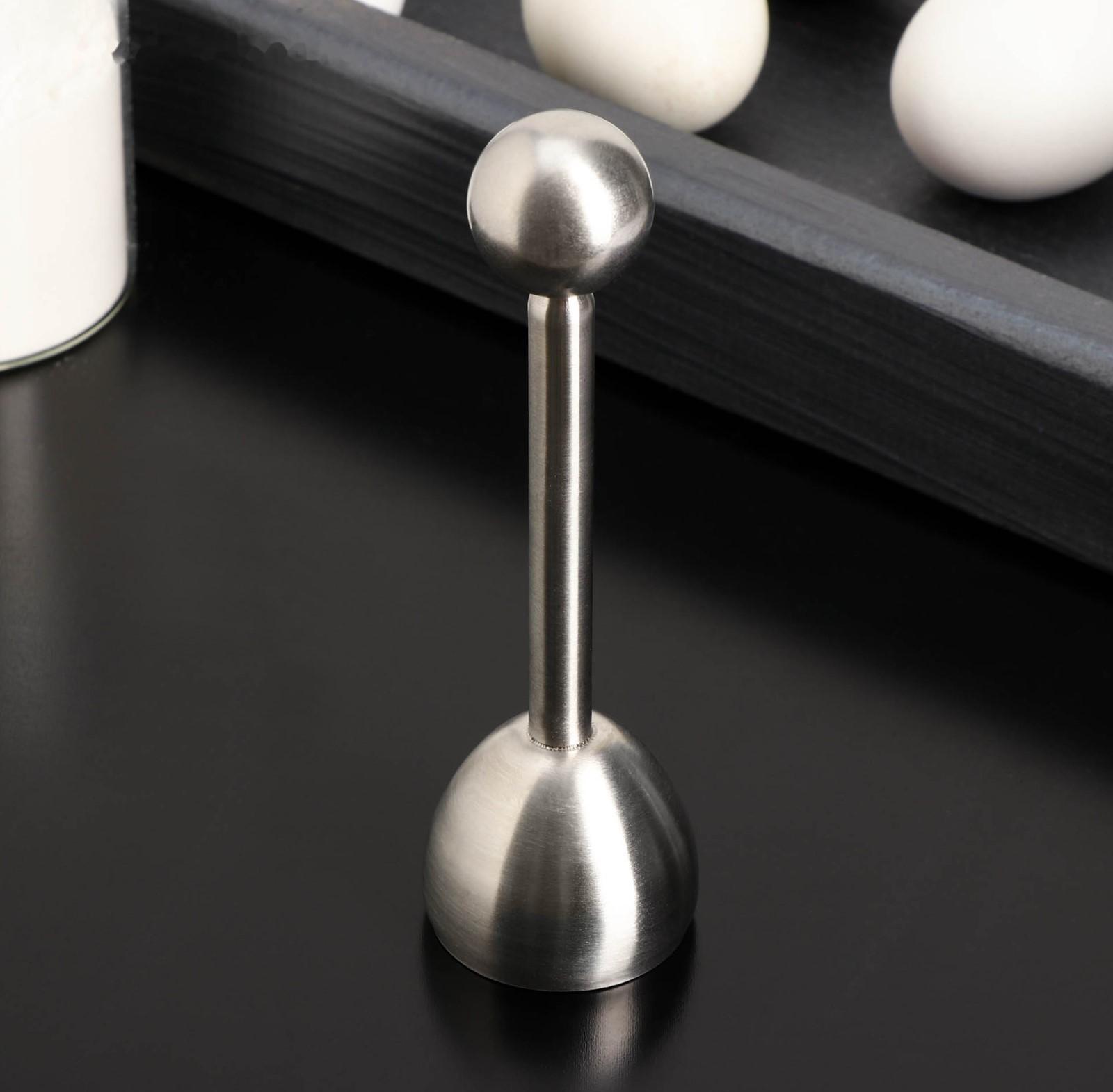 Яйце-битер, 13,3×4,3 см, нержавеющая сталь, цвет хромированный