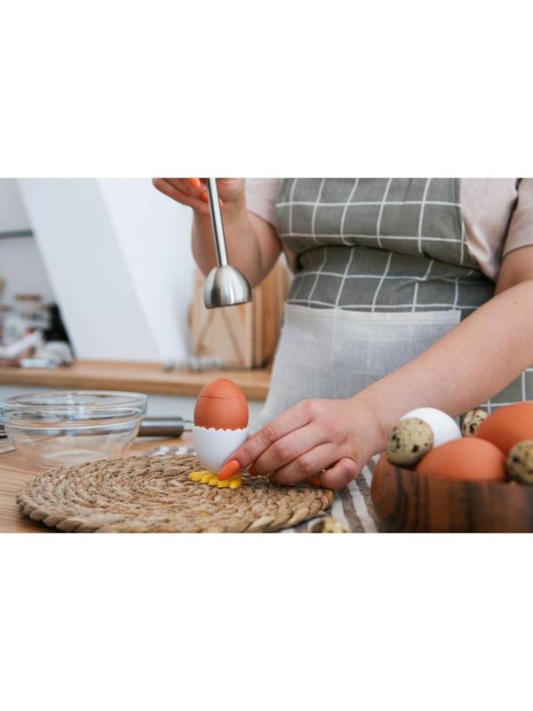 Яйце-битер, 13,3×4,3 см, нержавеющая сталь, цвет хромированный