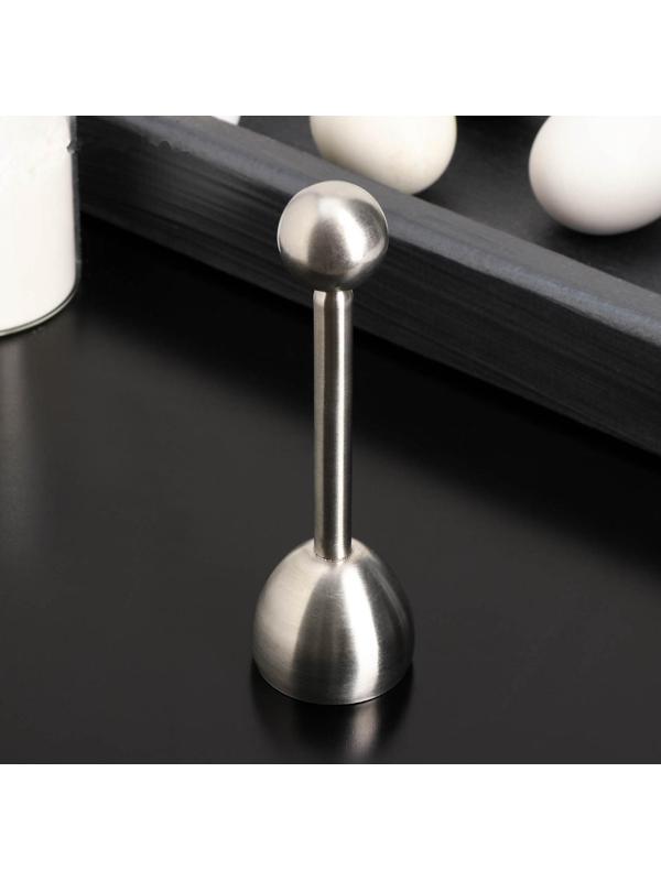 Яйце-битер, 13,3×4,3 см, нержавеющая сталь, цвет хромированный