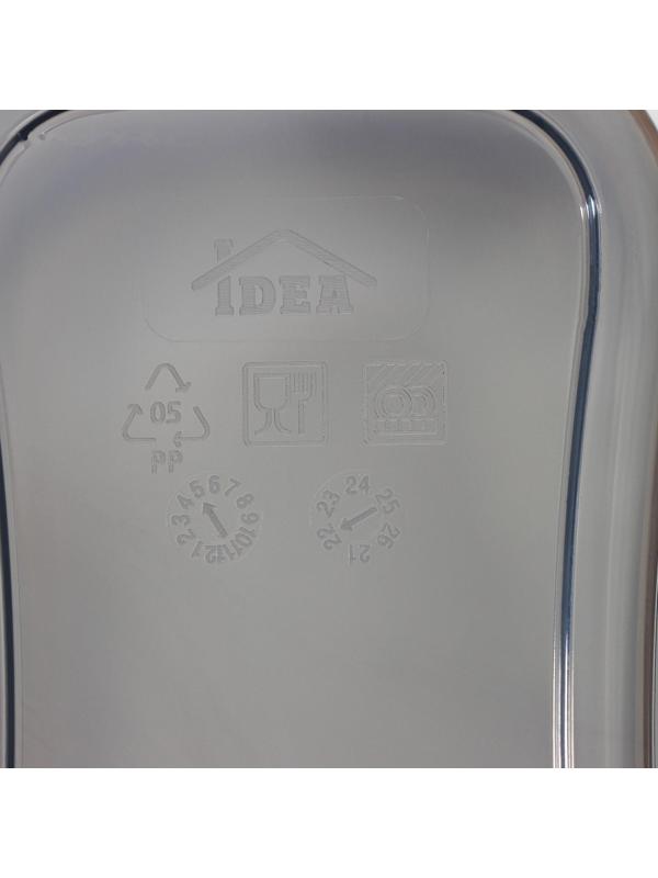 Ёмкость для сыпучих продуктов «Бест», 1,5 л, 9,5×19×14 см, цвет графитовый