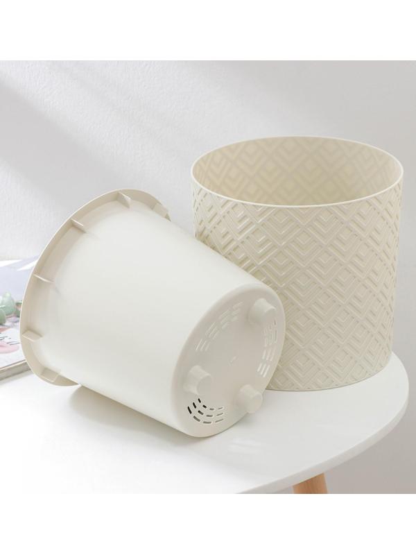 Кашпо для цветов со вставкой «Этна», 3,4 л, d=20 см, h=19 см, цвет белый