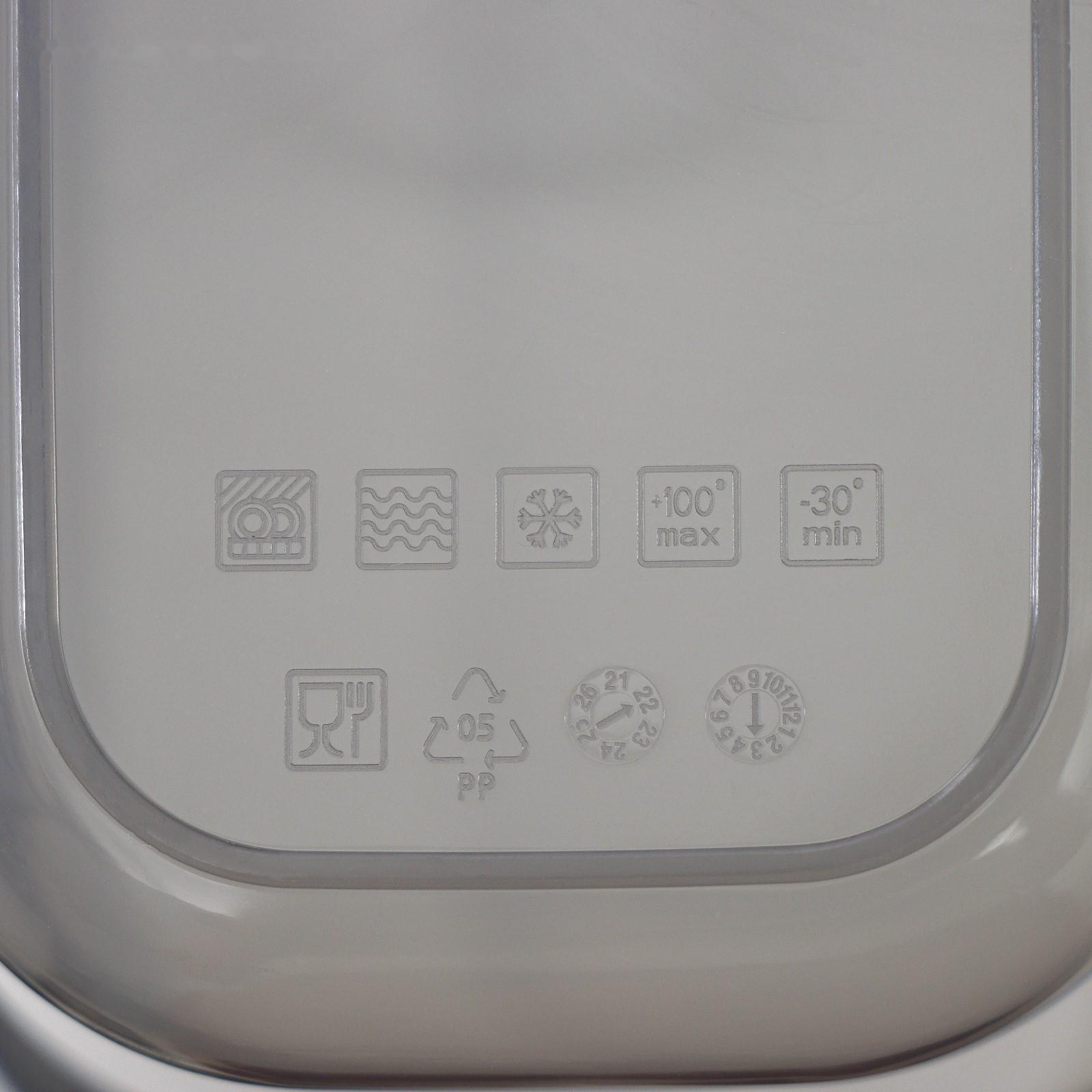 Набор ёмкостей для сыпучих продуктов «Респект», 3 шт, 0,8 л, 1,3 л, 2,3 л, цвет графитовый