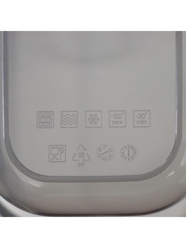 Набор ёмкостей для сыпучих продуктов «Респект», 3 шт, 0,8 л, 1,3 л, 2,3 л, цвет графитовый