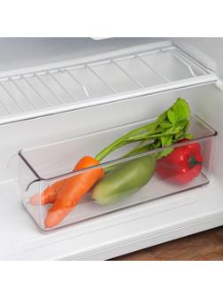 Контейнер для холодильника Mannaz, 32,9×9,6×10,2 см, цвет прозрачный