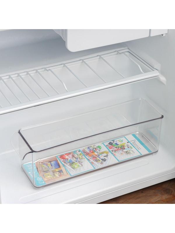 Контейнер для холодильника Mannaz, 32,9×9,6×10,2 см, цвет прозрачный