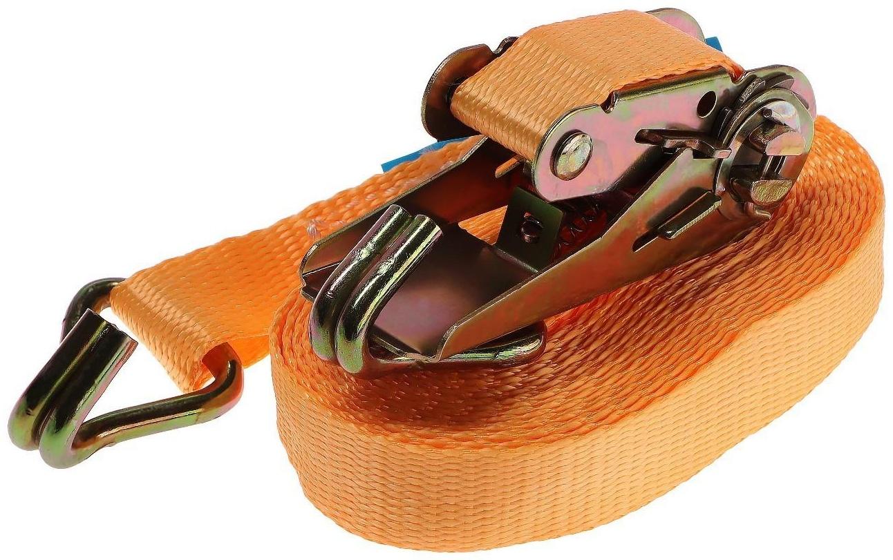 Стяжка груза с механизмом, ширина ленты 25 мм, нагрузка 800 кг, длина 6 м