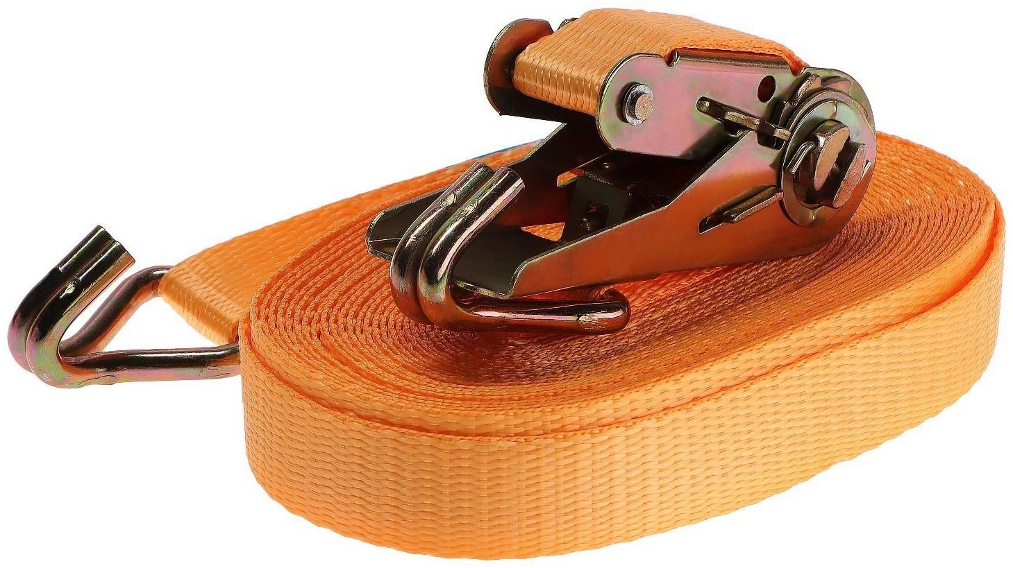 Стяжка груза с механизмом, ширина ленты 25 мм, нагрузка 800 кг, длина 10 м