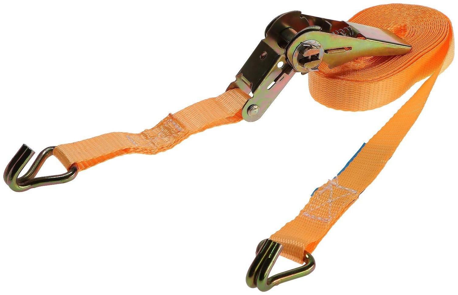 Стяжка груза с механизмом, ширина ленты 25 мм, нагрузка 800 кг, длина 10 м