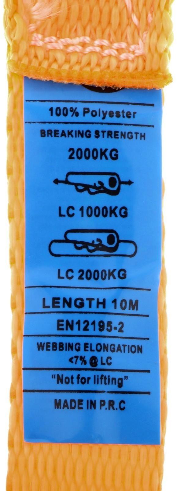 Стяжка груза с механизмом, ширина ленты 25 мм, нагрузка 800 кг, длина 10 м