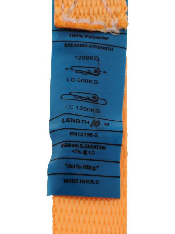 Стяжка груза с механизмом, ширина ленты 25 мм, нагрузка 800 кг, длина 10 м