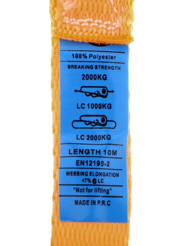 Стяжка груза с механизмом, ширина ленты 25 мм, нагрузка 800 кг, длина 10 м