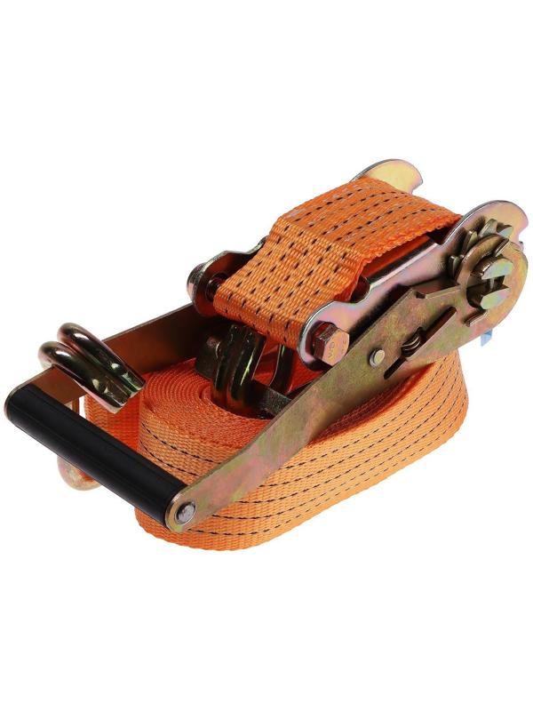 Стяжка груза с механизмом, ширина ленты 50 мм, нагрузка 3000 кг, длина 6 м