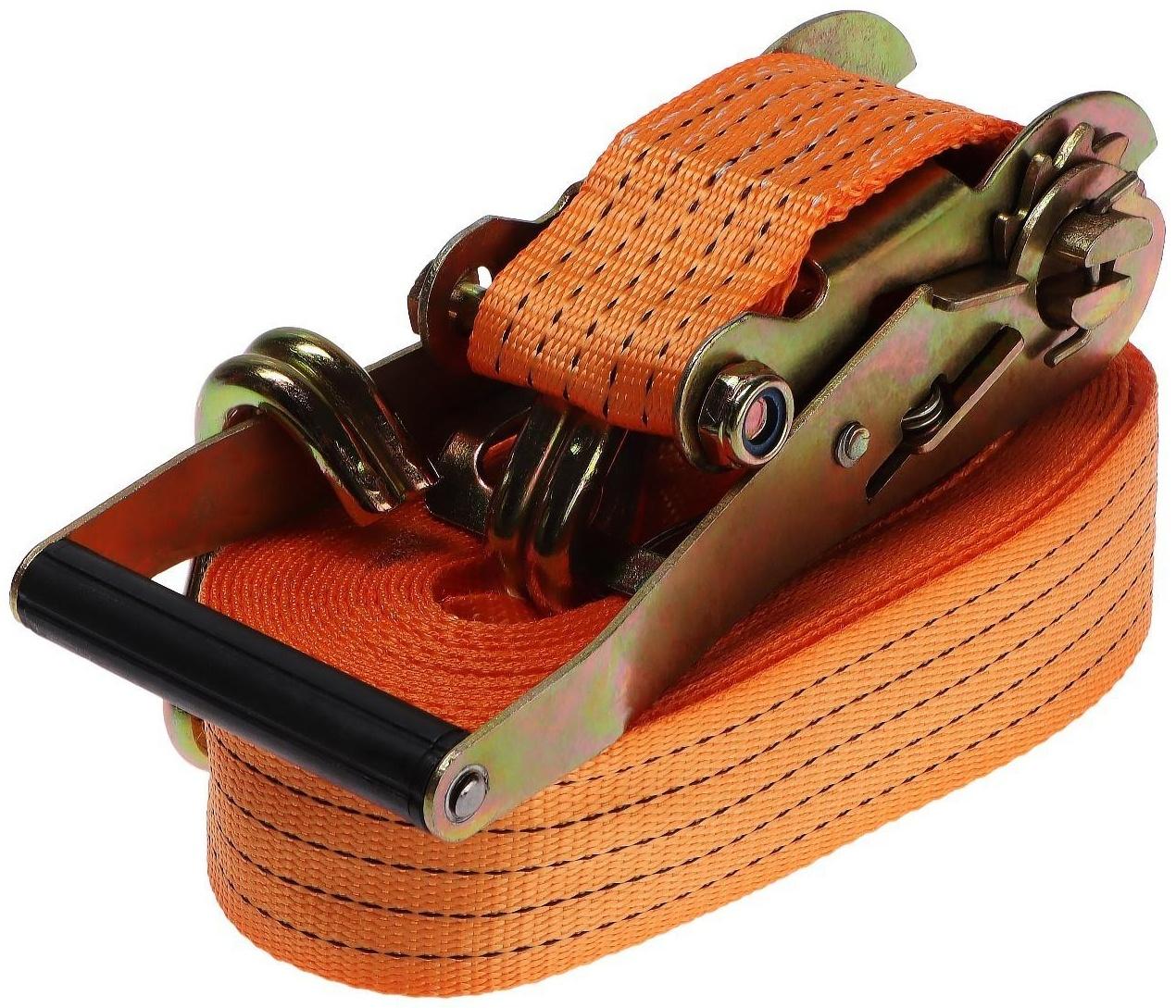 Стяжка груза с механизмом, ширина ленты 50 мм, нагрузка 3000 кг, длина 10 м