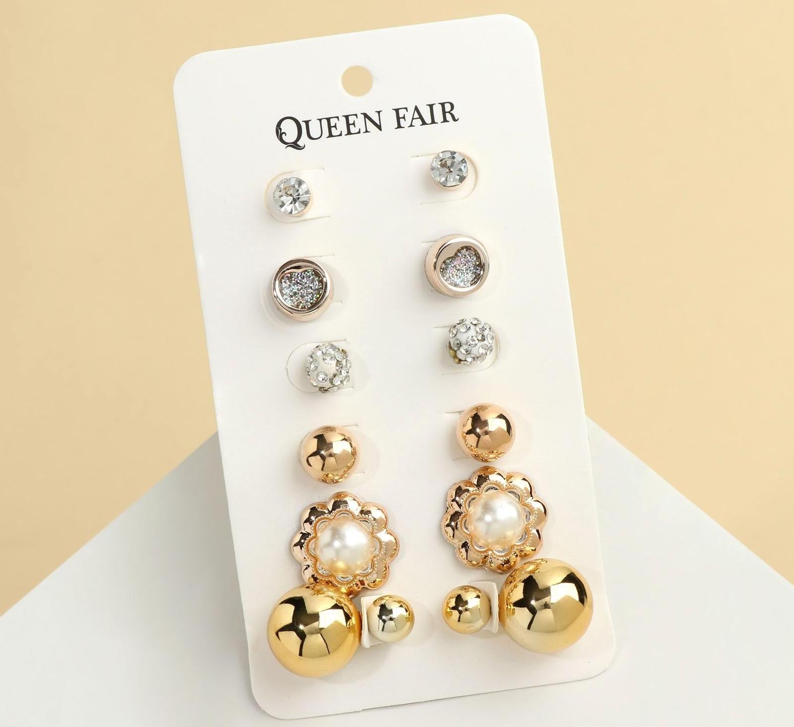 Пусеты 6 пар 